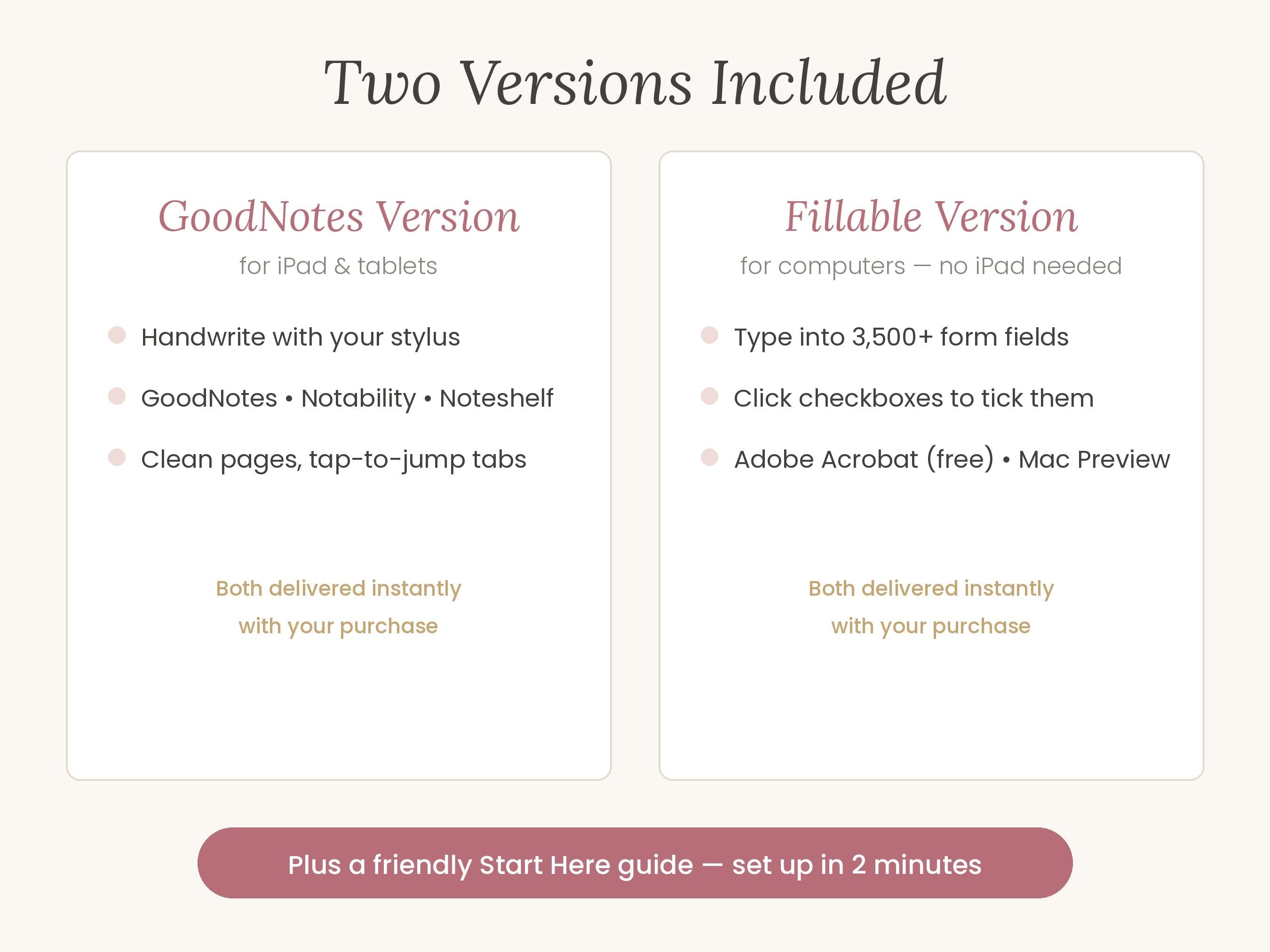 Undated Digital Wedding Planner GoodNotes, Hyperlinked PDF Planning Book