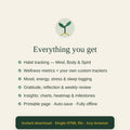 Rooted Wellness Tracker | Daily Habit, Mood, Gratitude Journal (Digital Download)