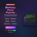 Kids Birthday Party Planner | Guest List, Budget, Checklist, Invites (Digital Download)