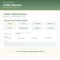 Little Sprout Newborn Tracker | Feeding, Sleep, Growth Log (HTML Download)