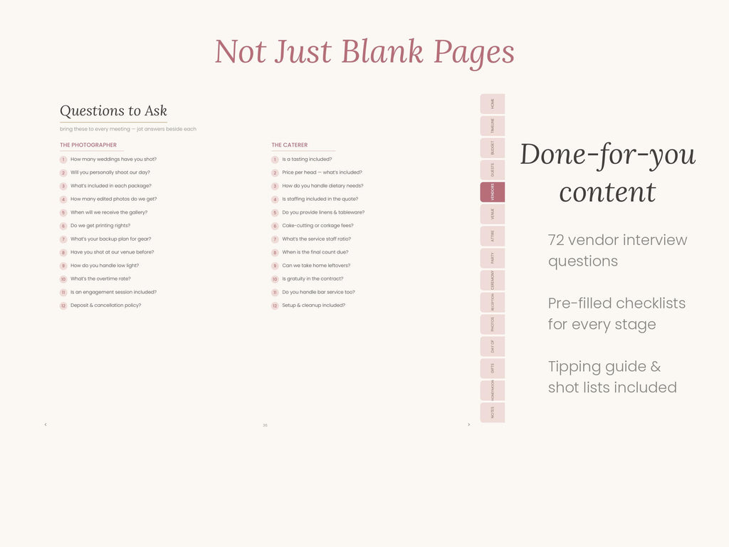 Navy Digital Wedding Planner, Undated GoodNotes iPad Book (Digital Download)