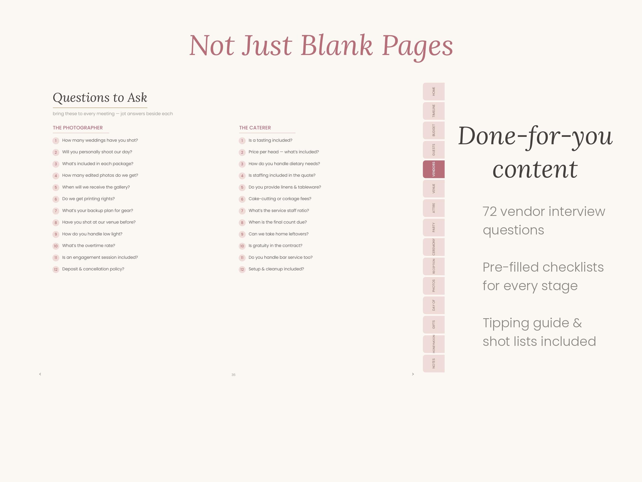 Navy Digital Wedding Planner, Undated GoodNotes iPad Book (Digital Download)