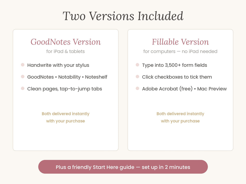 Navy Digital Wedding Planner, Undated GoodNotes iPad Book (Digital Download)
