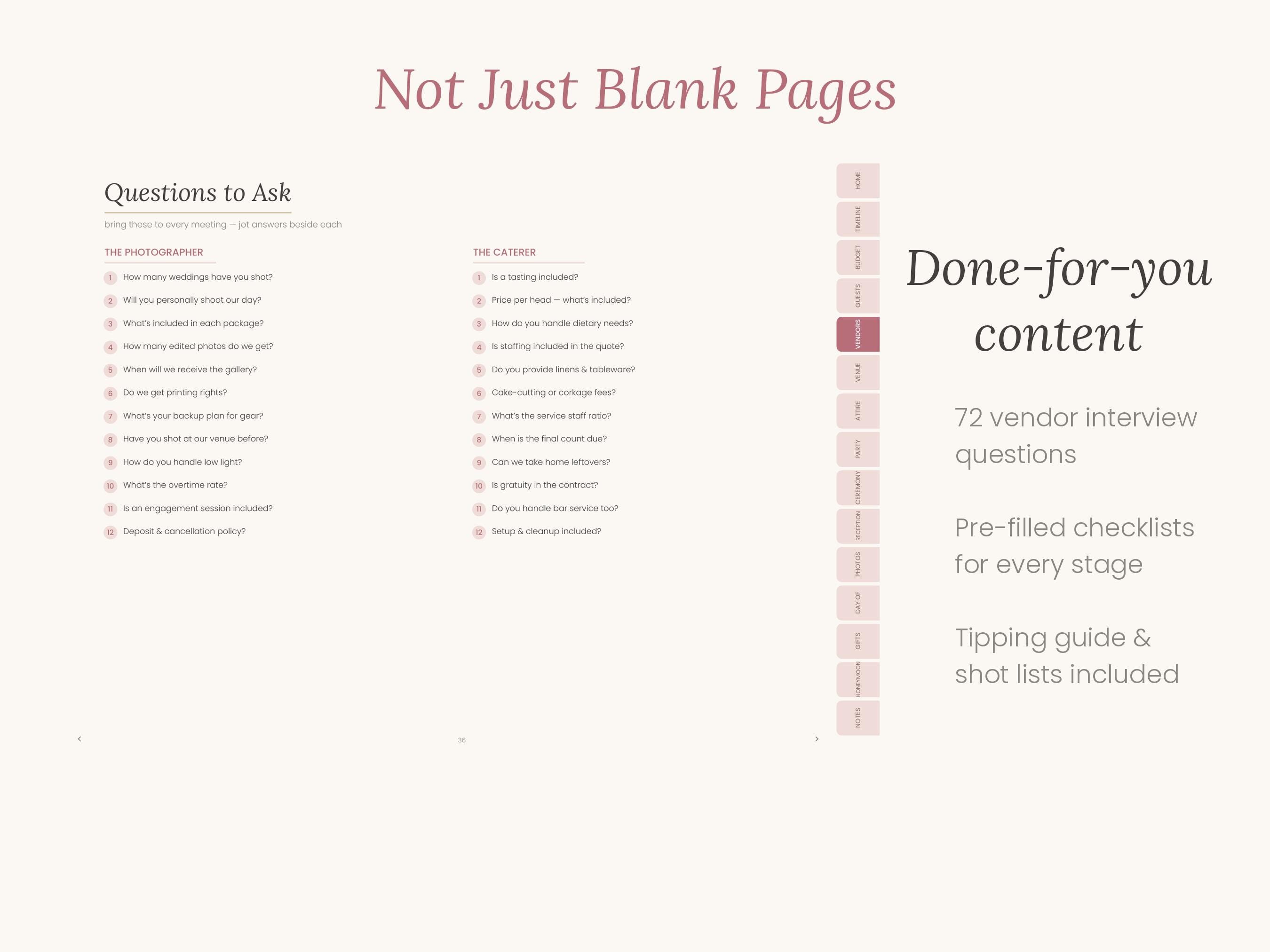 Sage Wedding Planner | Digital Wedding Planner for GoodNotes & iPad | Undated Timeline, Budget, Checklist, Guest List | Fillable PDF