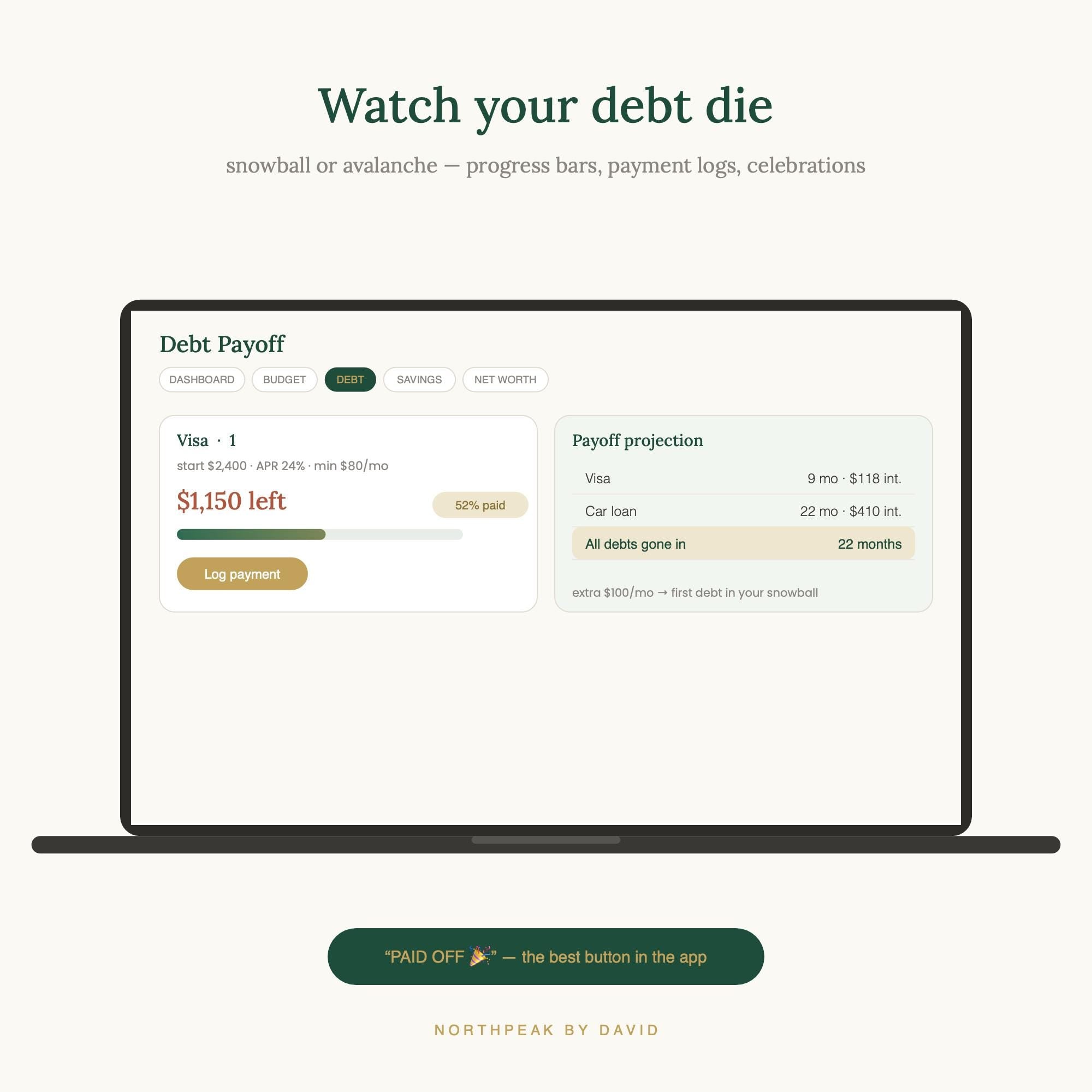 Complete Finance Planner | Budget, Debt, Savings, Net Worth Tracker (Digital Download)