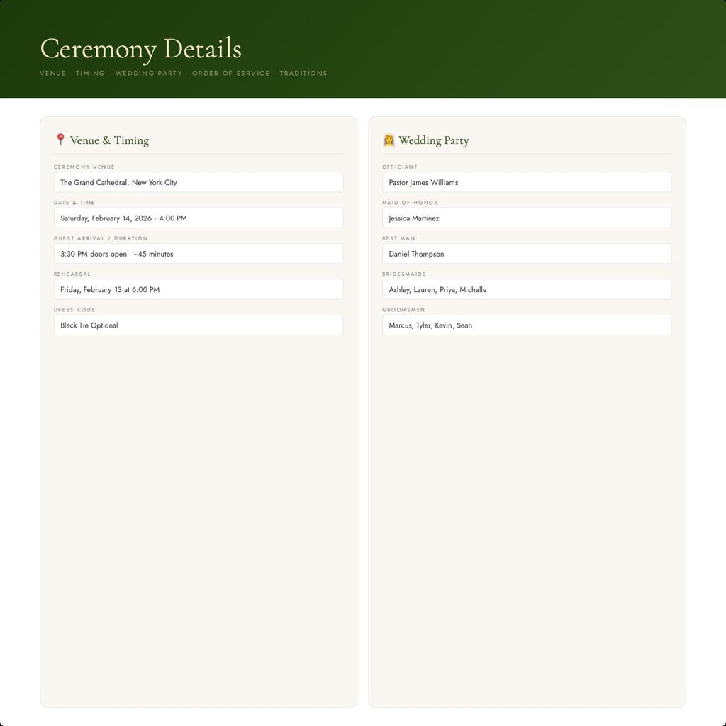 Wedding Planner HTML | Complete Organizer, Budget, Guest List (Digital Download)