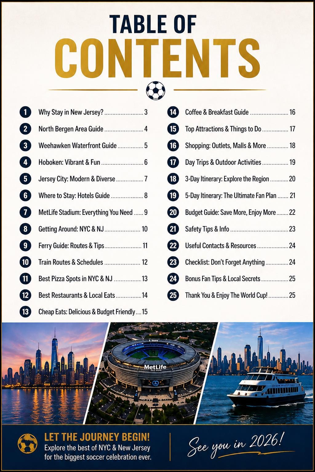 2026 World Cup NYC New Jersey Fan Guide, MetLife Stadium Tips (Digital Download)