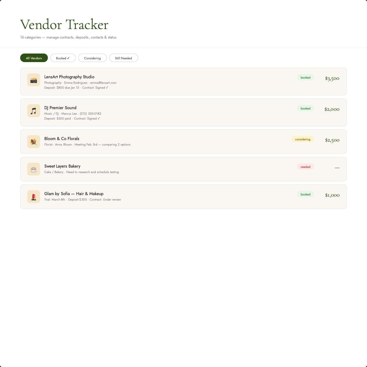 Wedding Planner HTML | Complete Organizer, Budget, Guest List (Digital Download)