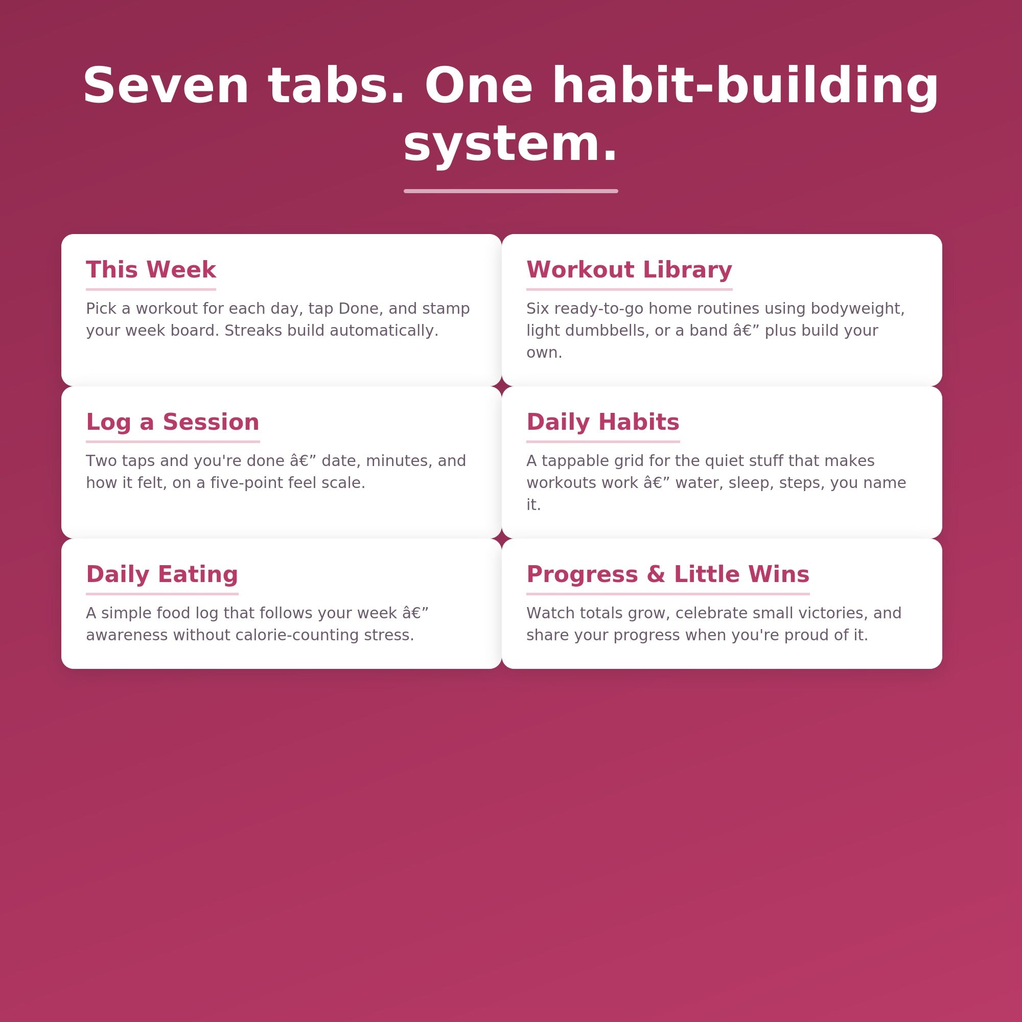 Home Workout Planner | Digital Fitness, Meal, Calorie Tracker (Digital Download)